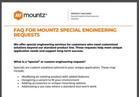 Engineering Specials FAQ Mountz