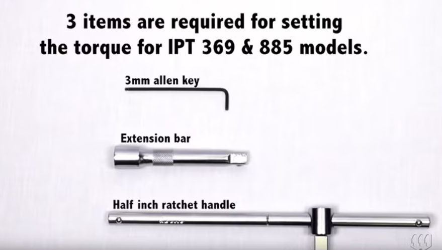 Adjusting the Torque Setting for the Larger IPT Preset Click Wrenches