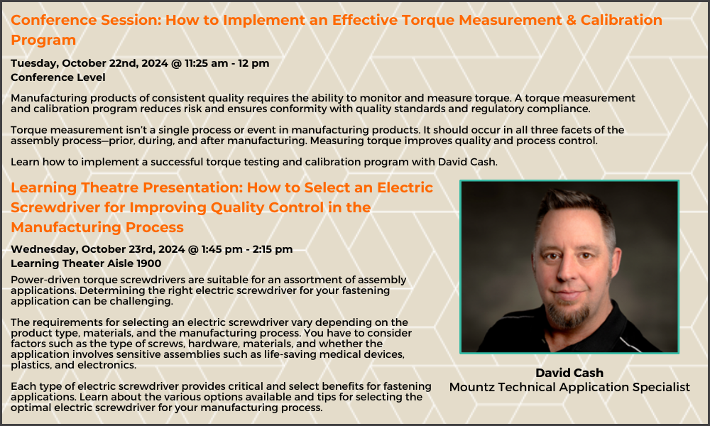 Learning Theatre Presentation Mountz How to Implement an Effective Torque Measurement & Calibration Program
