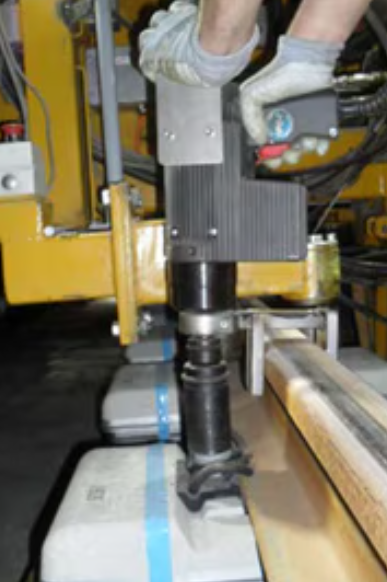 Railroad Ties Securely Bolted with Electric Torque Multiplier Case Study